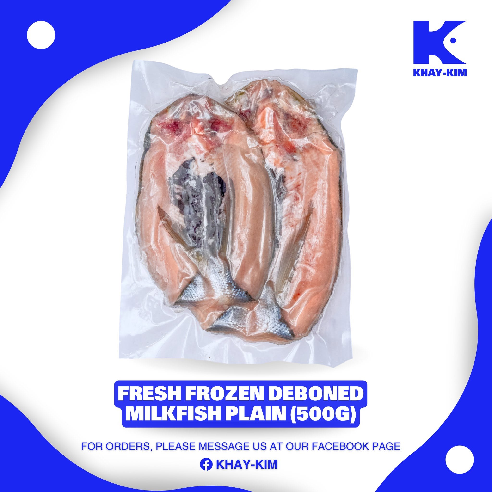 Fresh Frozen Deboned Milkfish Plain 500g